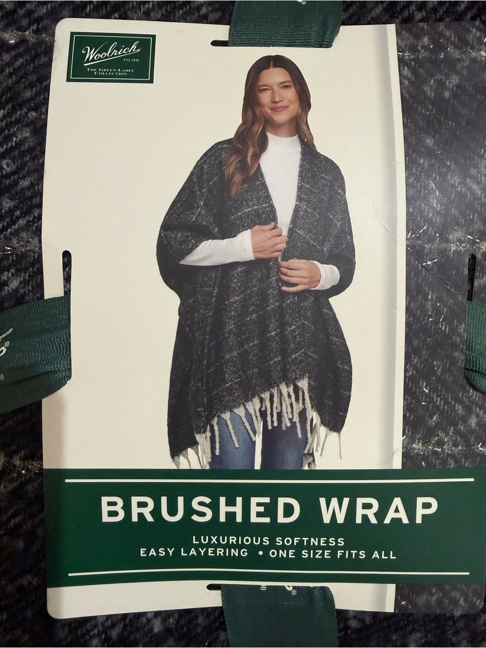 Woolrich Women’s Brushed Wrap/ Shawl NWT One Size Easy Layering Soft